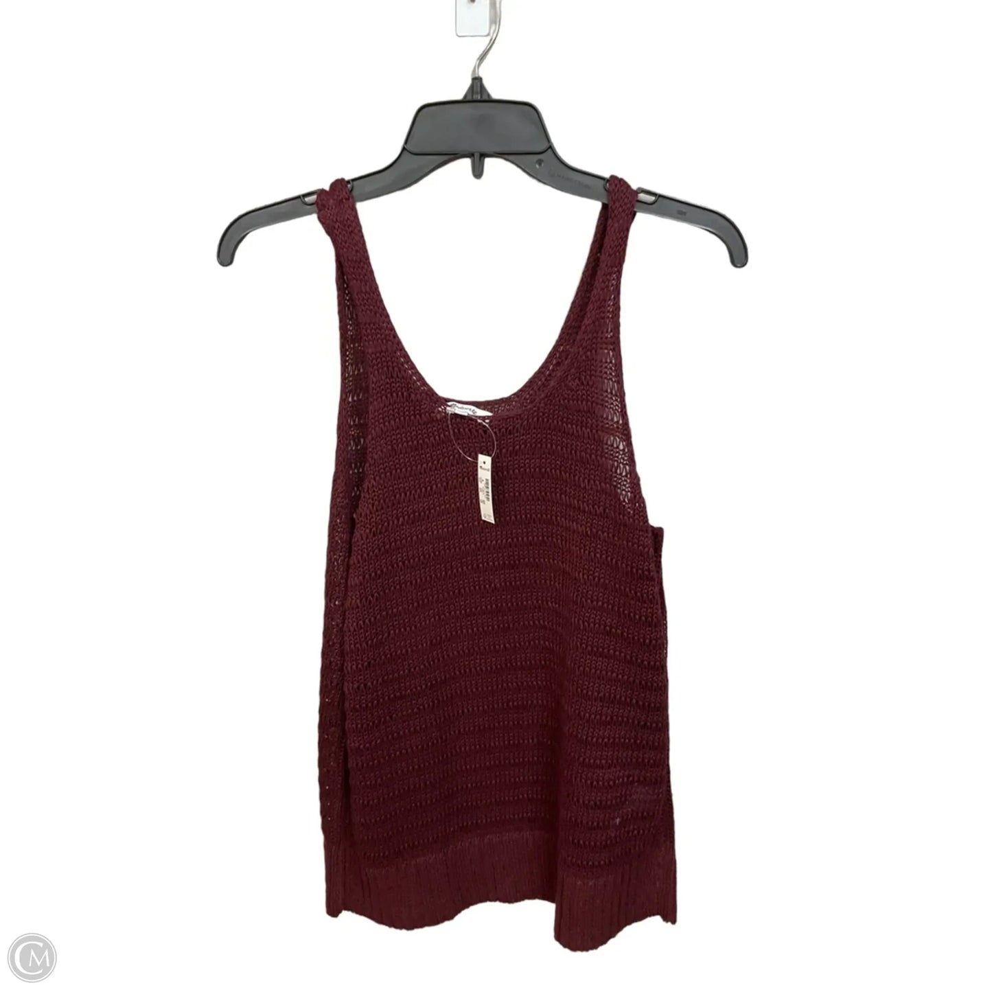 Top Sleeveless By Madewell In Maroon, Size: M