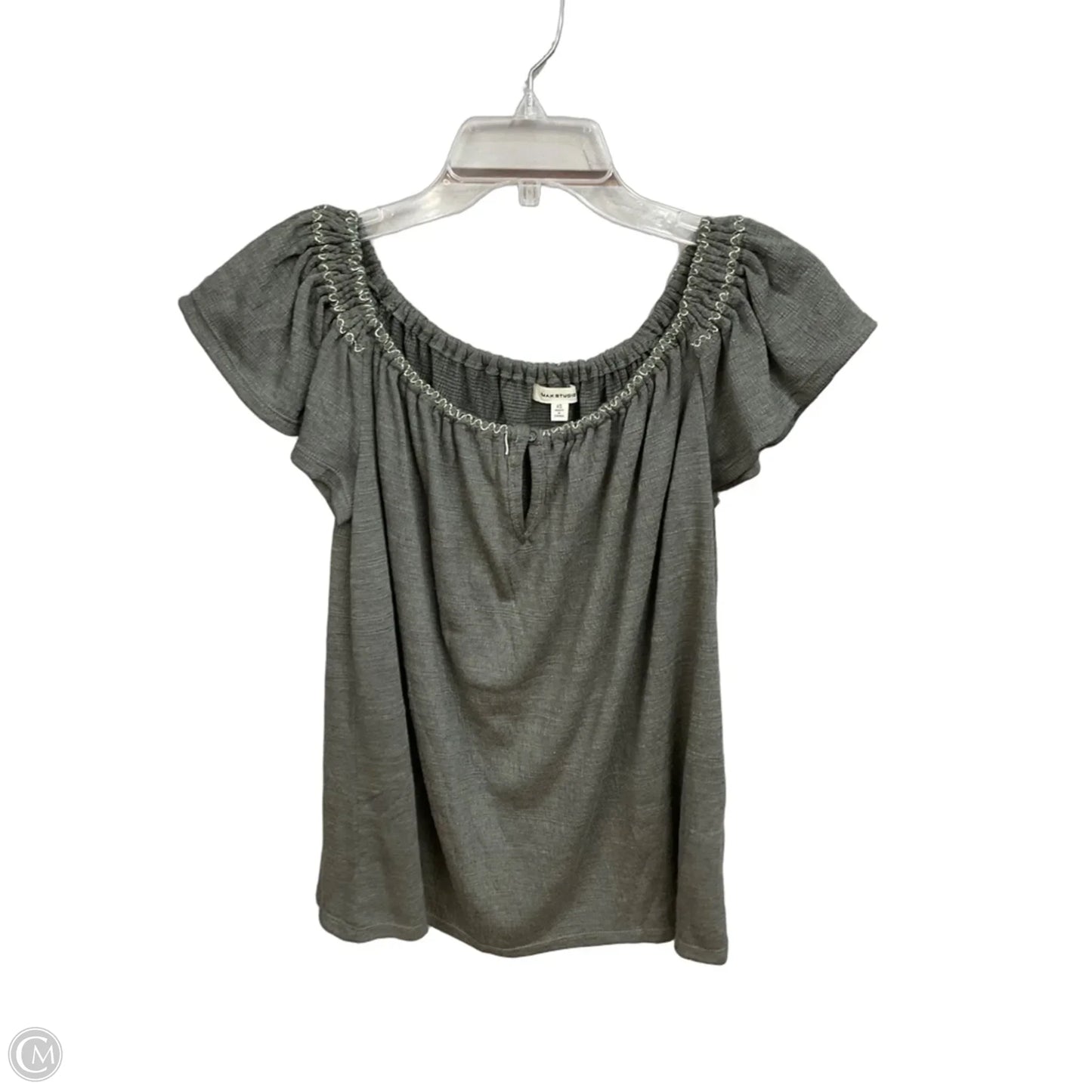 Top Short Sleeve By Max Studio In Green, Size: Xs