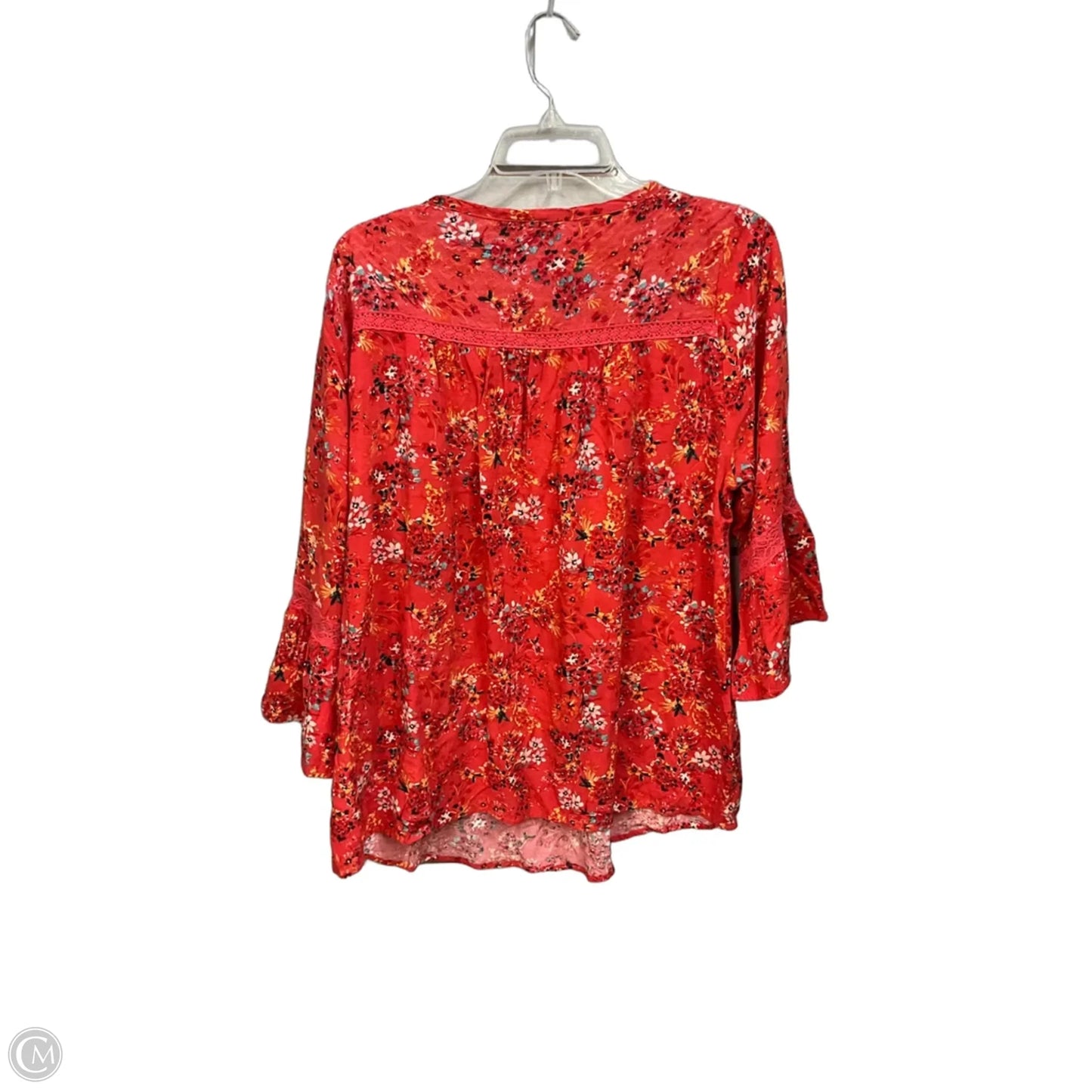 Top 3/4 Sleeve By Torrid In Orange, Size: 1x