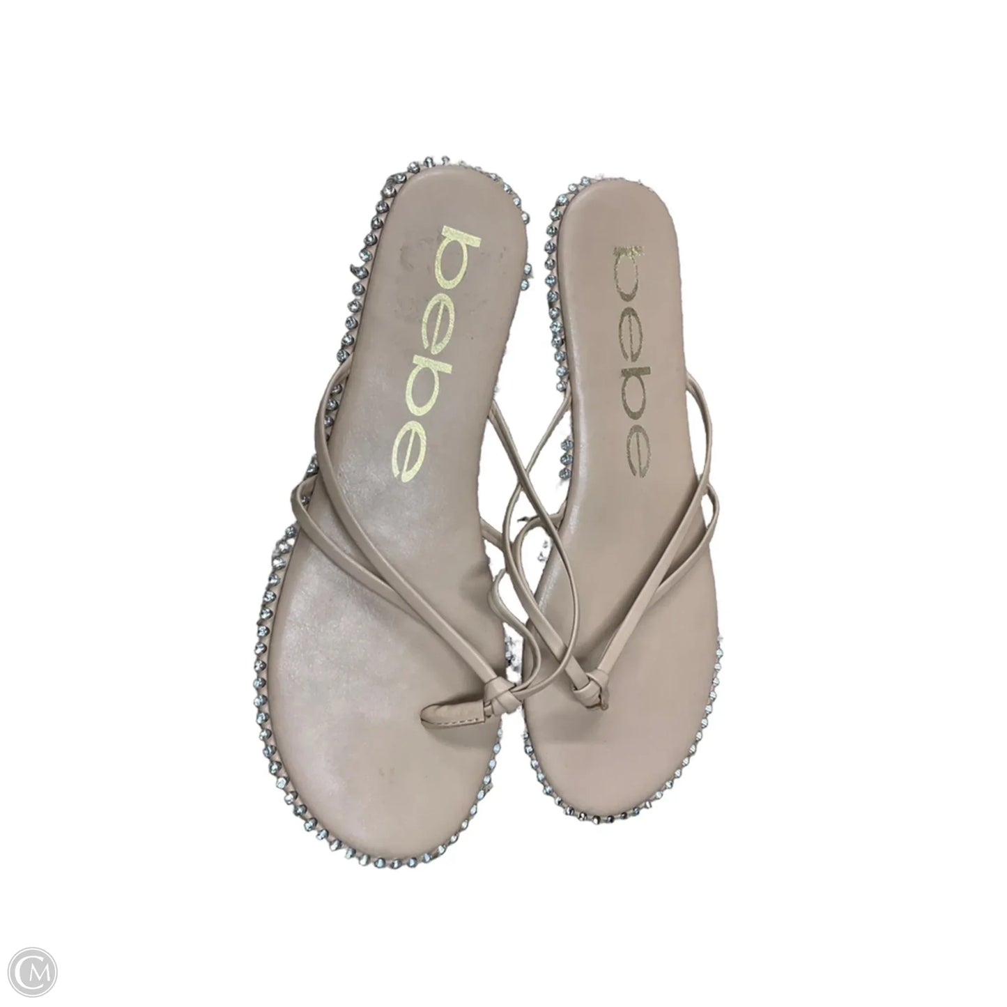 Sandals Flats By Bebe In Tan, Size: 11
