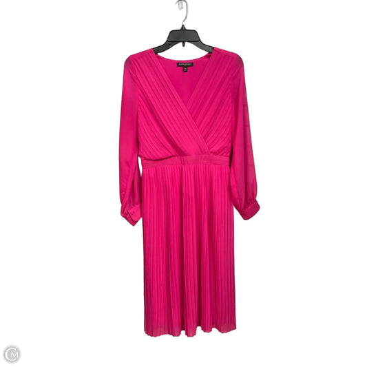 Dress Casual Midi By Banana Republic In Pink, Size: Xs