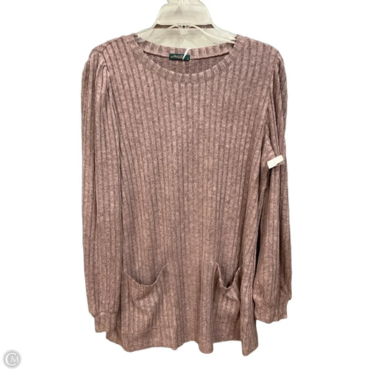 Top Long Sleeve By Clothes Mentor In Pink, Size: L