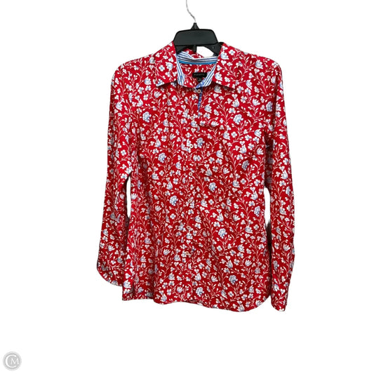 Blouse Long Sleeve By Talbots In Red, Size: S
