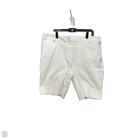 Shorts By Talbots In White, Size: 18