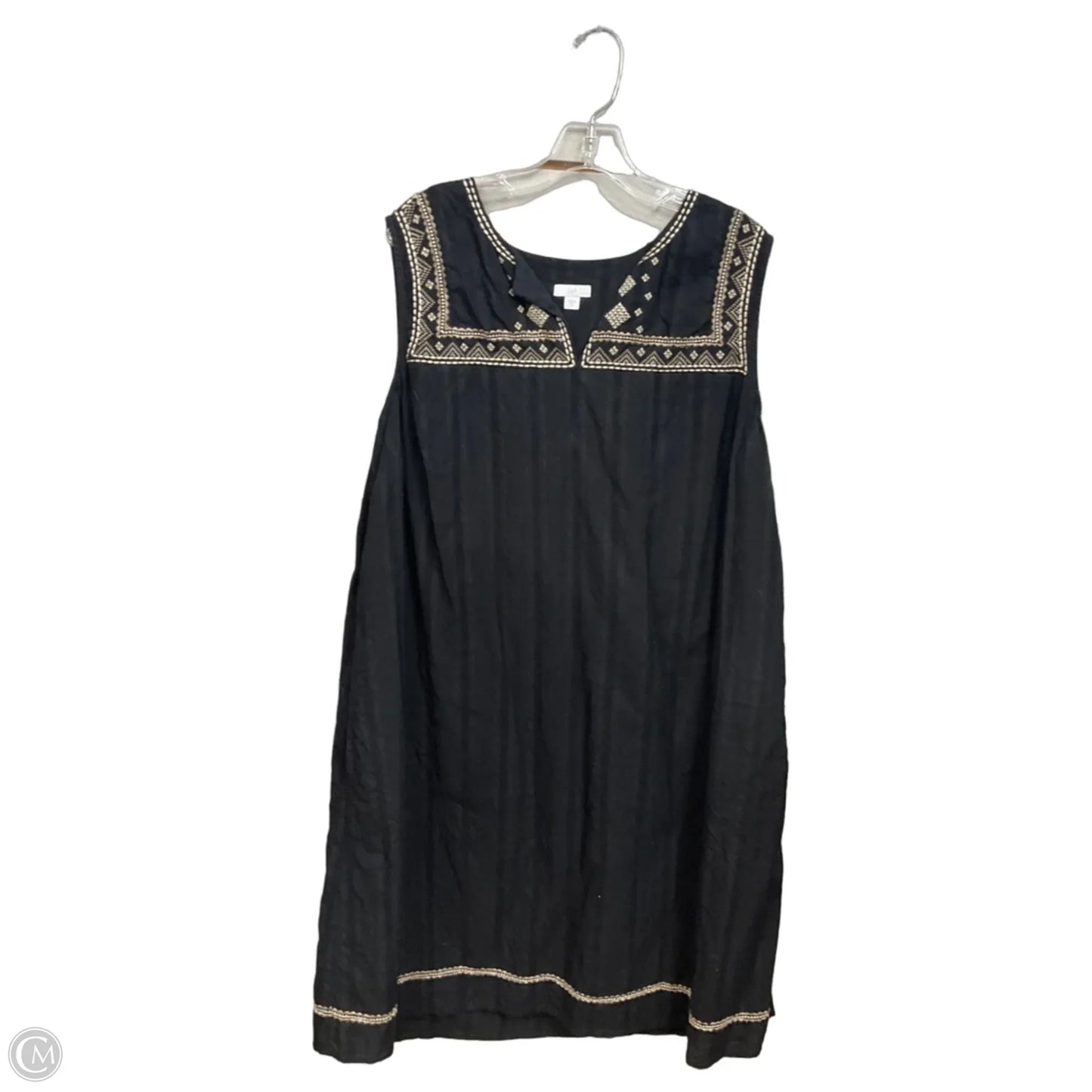 Dress Casual Midi By J. Jill In Black, Size: 2x