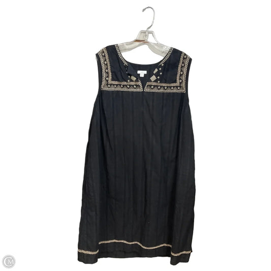 Dress Casual Midi By J. Jill In Black, Size: 2x