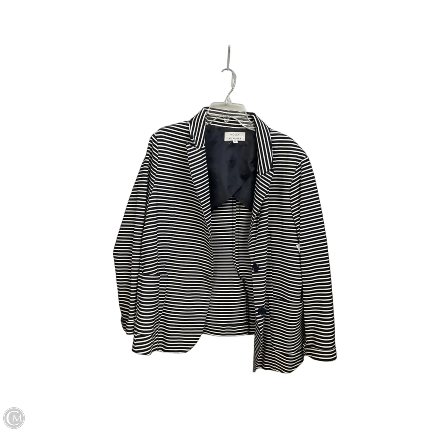 Blazer By Clothes Mentor In Striped Pattern, Size: 2x