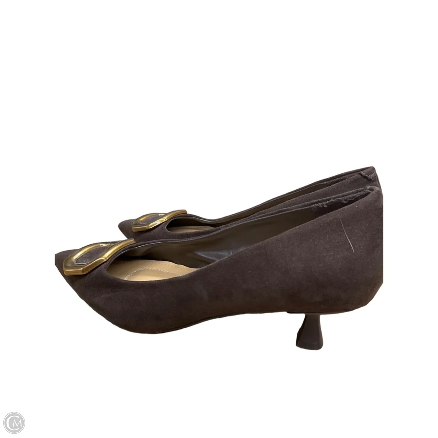 Shoes Heels Kitten By Nine West In Brown, Size: 7