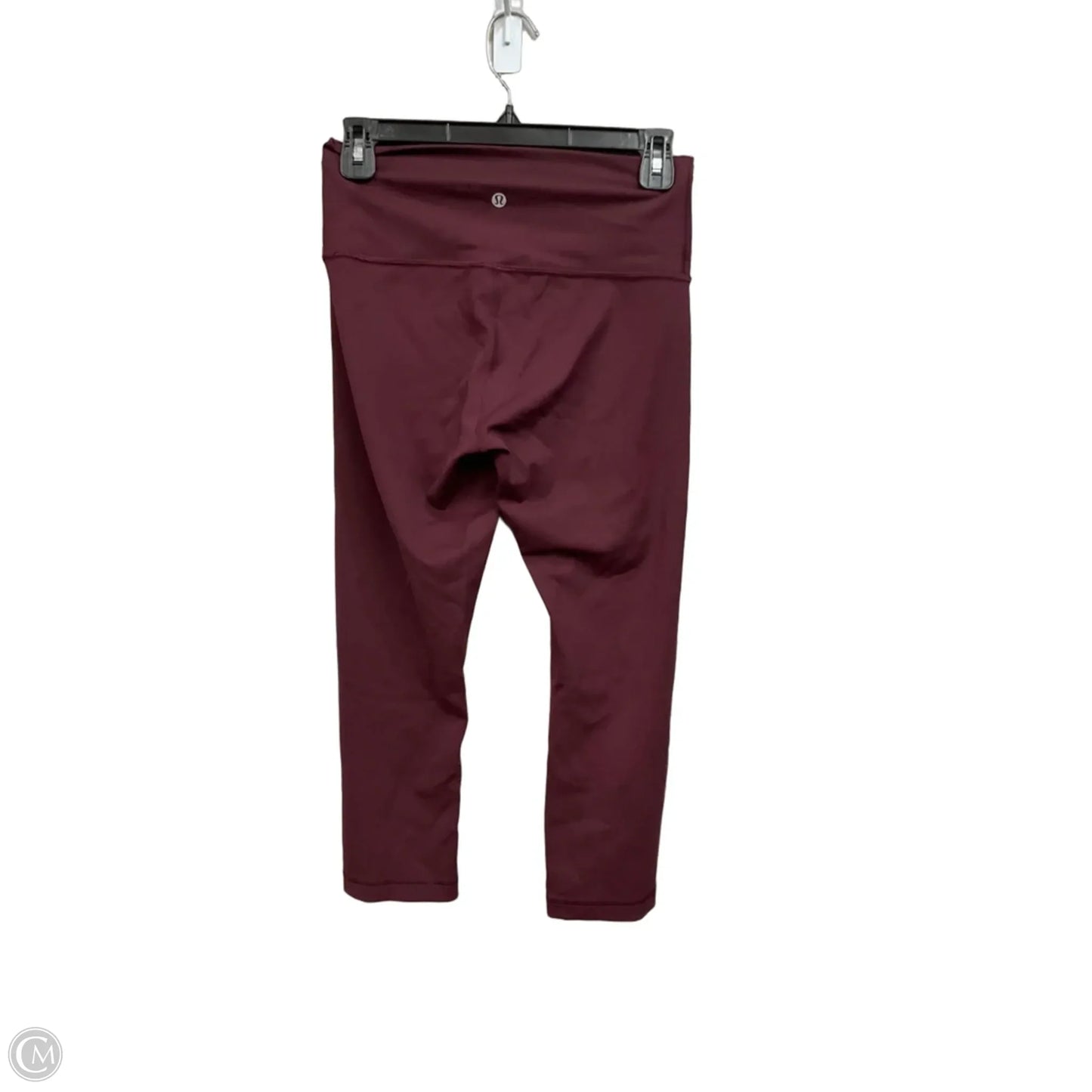 Athletic Capris By Lululemon In Maroon, Size: M
