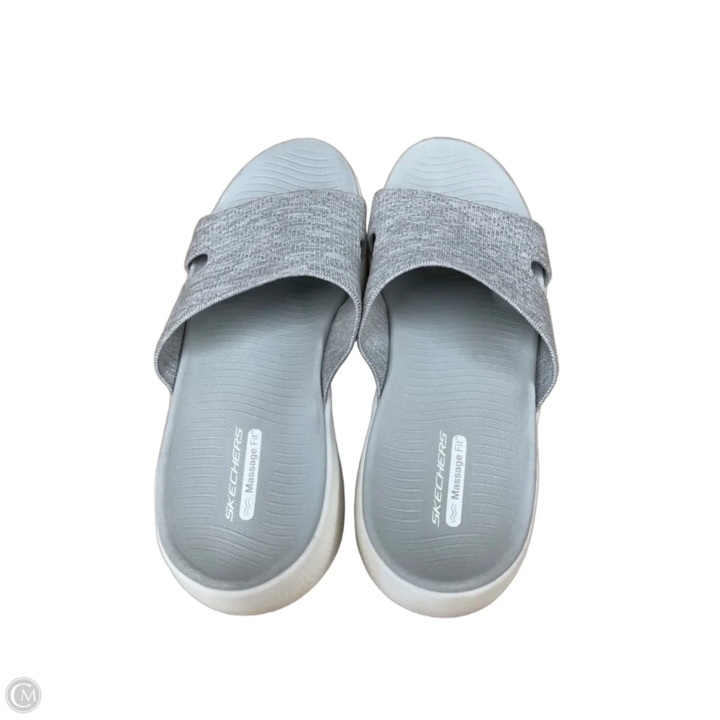 Sandals Flats By Skechers In Grey, Size: 10