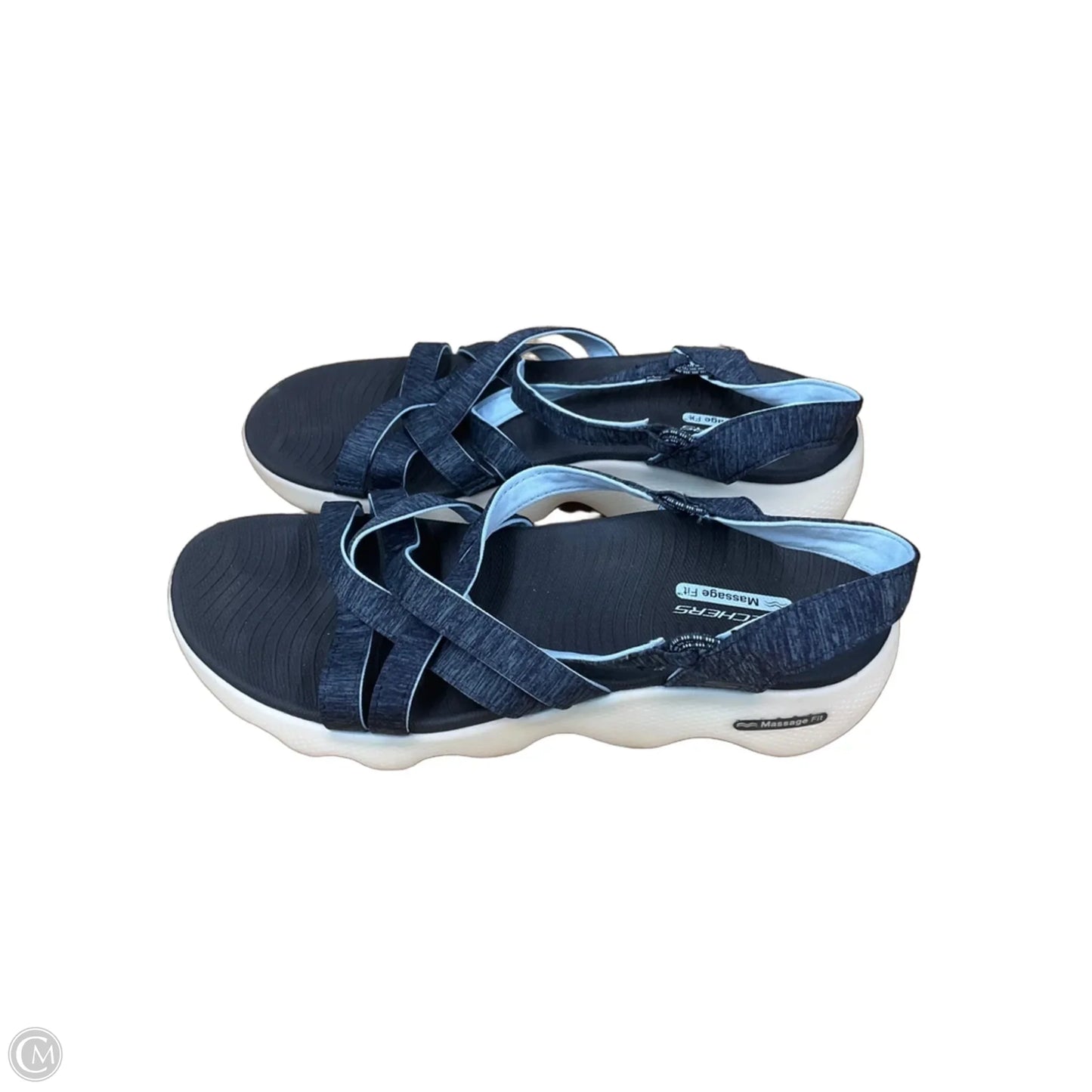 Sandals Flats By Skechers In Blue, Size: 10