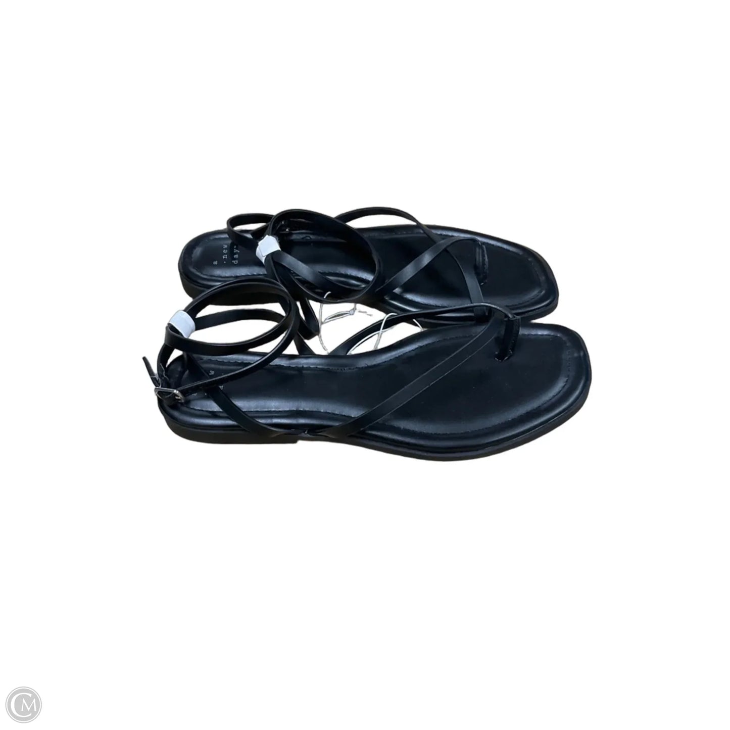 Sandals Flats By A New Day In Black, Size: 11