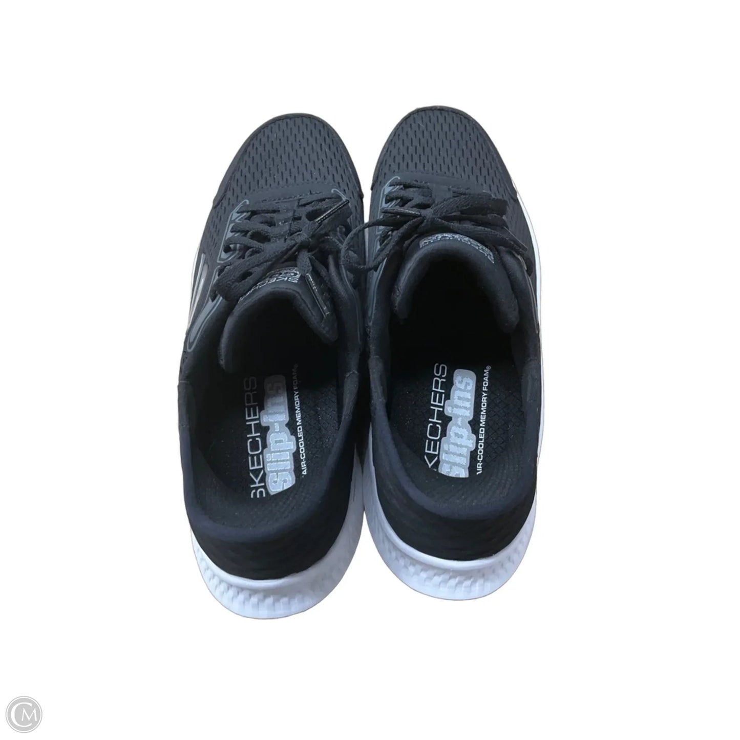 Shoes Sneakers By Skechers In Black & White, Size: 8