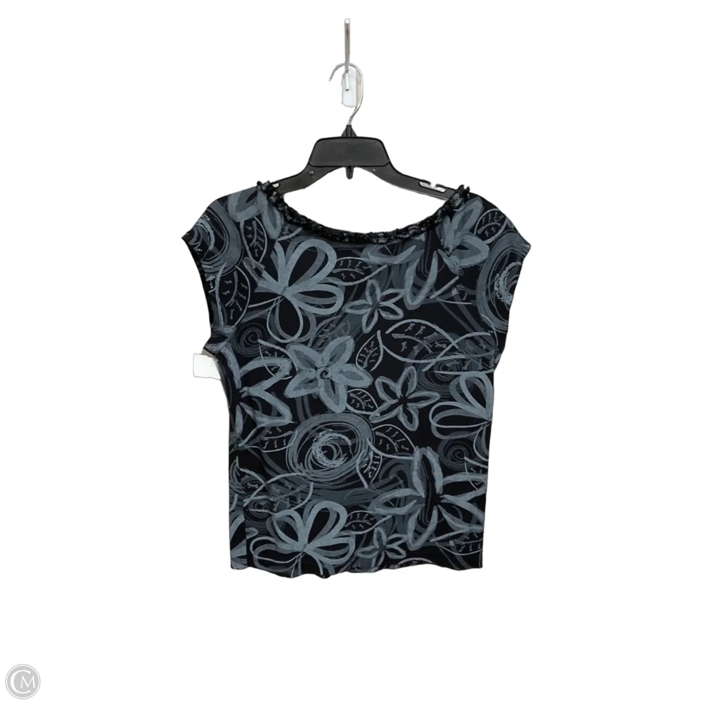 Top Short Sleeve By Fresh Produce In Black & Grey, Size: M