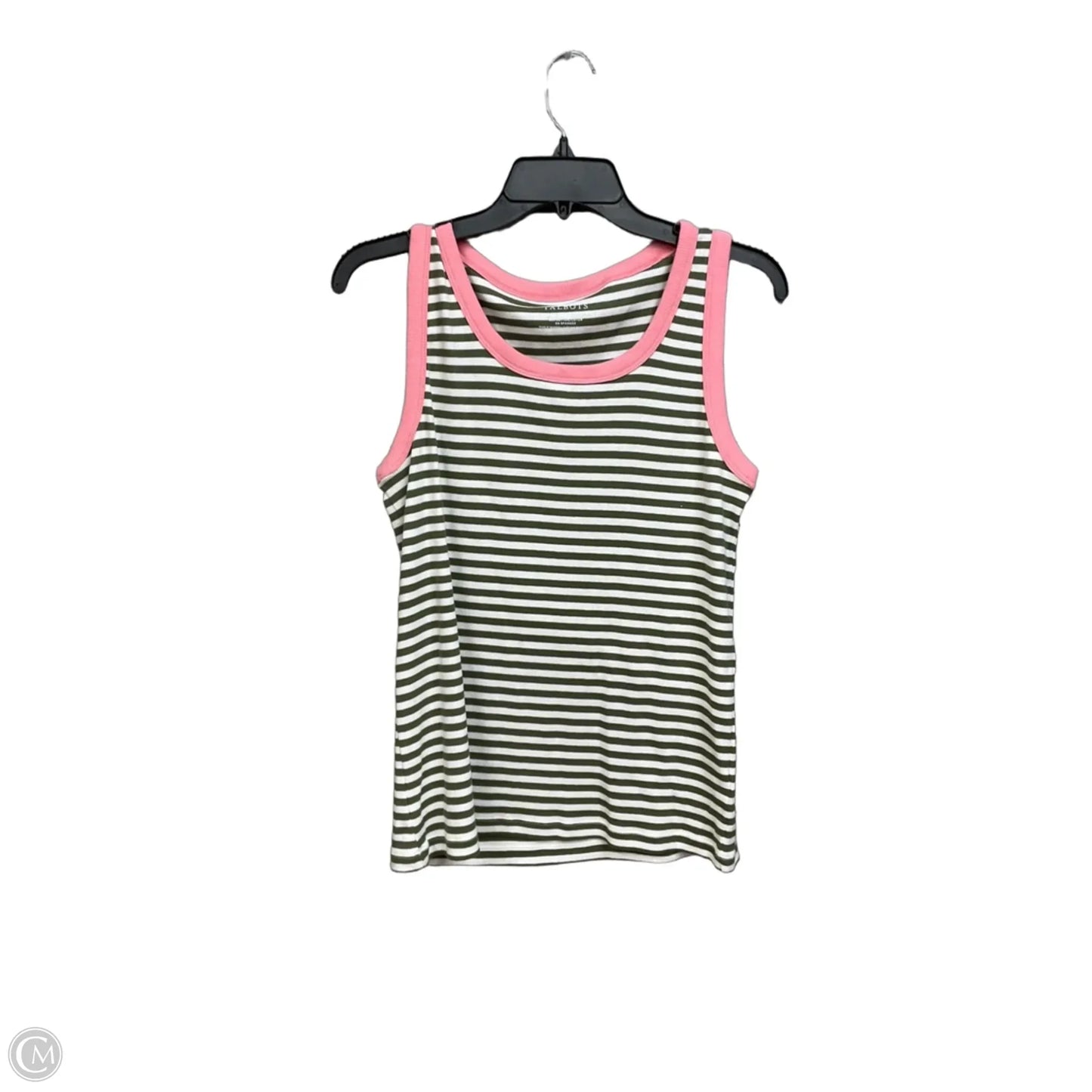 Top Sleeveless By Talbots In Striped Pattern, Size: L