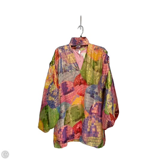 Tunic Long Sleeve By Cma In Multi-colored, Size: S