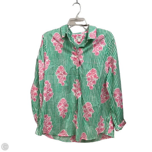 Top Long Sleeve By J. Crew In Green, Size: Xl