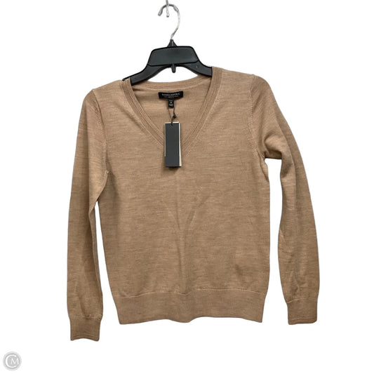 Top Long Sleeve Basic By Banana Republic In Tan, Size: S