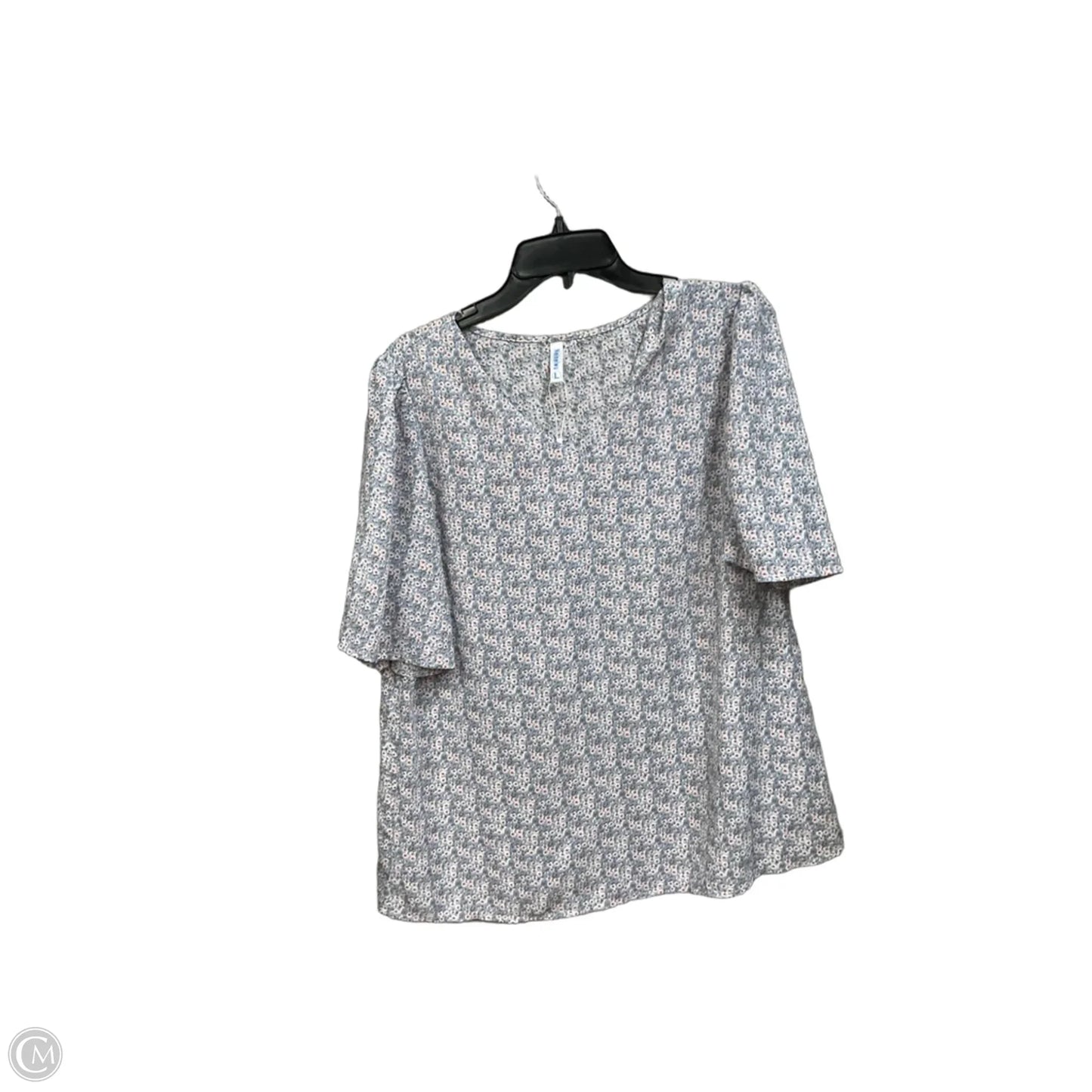 Top Short Sleeve By Clothes Mentor In Floral Print, Size: L