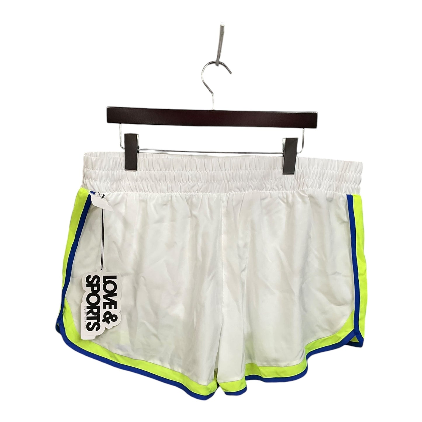 Athletic Shorts By Love & Sports In Green & White, Size: Xl