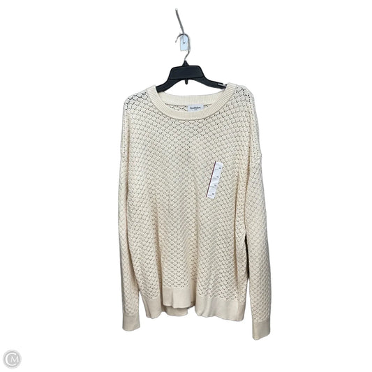 Sweater By Clothes Mentor In Cream, Size: Xxl