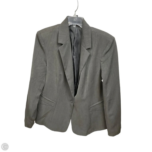 Blazer By Ashley Stewart In Grey, Size: L