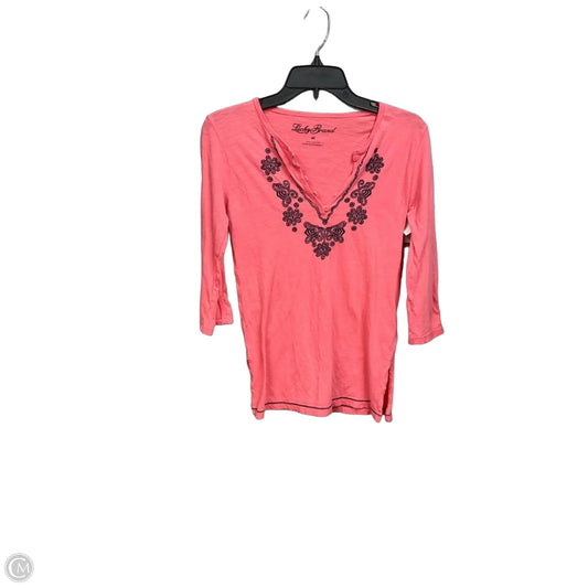 Top Long Sleeve By Lucky Brand In Pink, Size: Xs