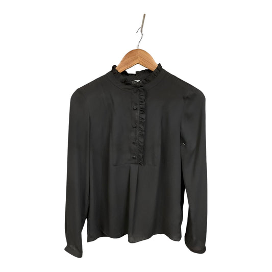 Top Long Sleeve By J. Crew In Black, Size: S