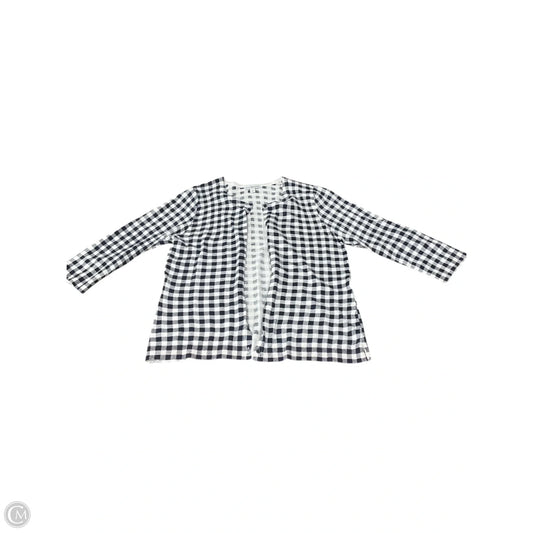 Cardigan By Kim Rogers In Checkered Pattern, Size: L