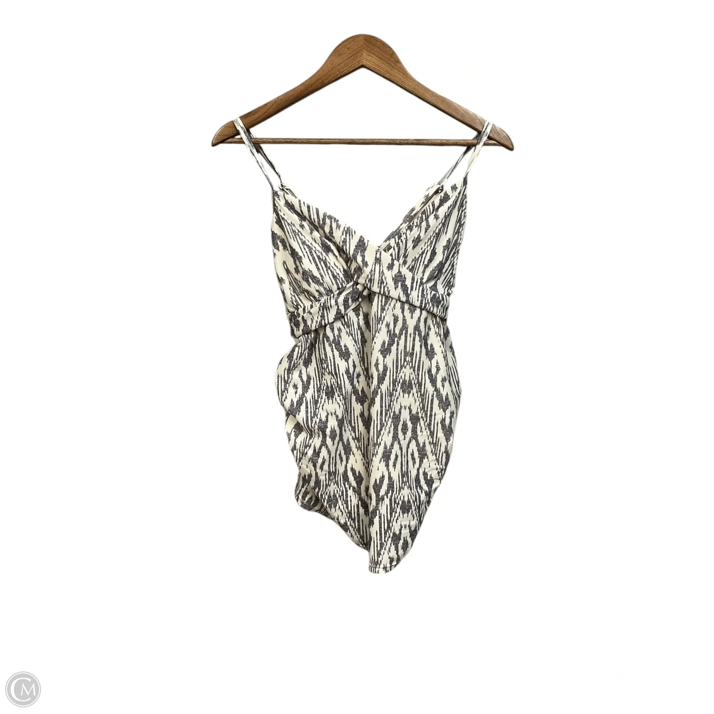 Swimsuit Top By Liz Lange Maternity In Grey & White, Size: M