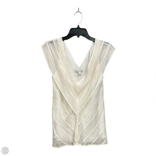 Top Sleeveless By Banana Republic In White, Size: S