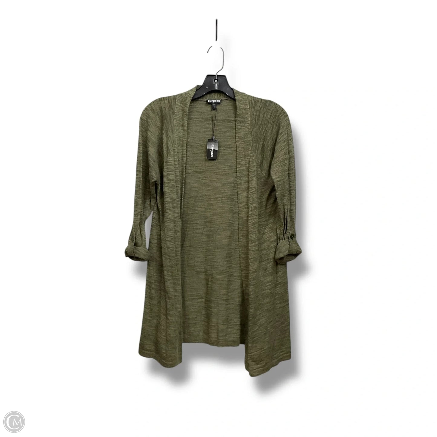 Cardigan By Express In Green, Size: L
