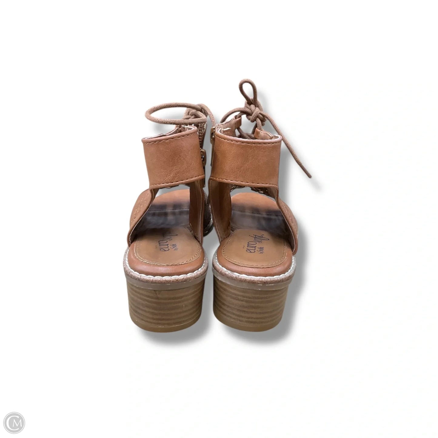 Sandals Heels Block By Sofft In Brown, Size: 6