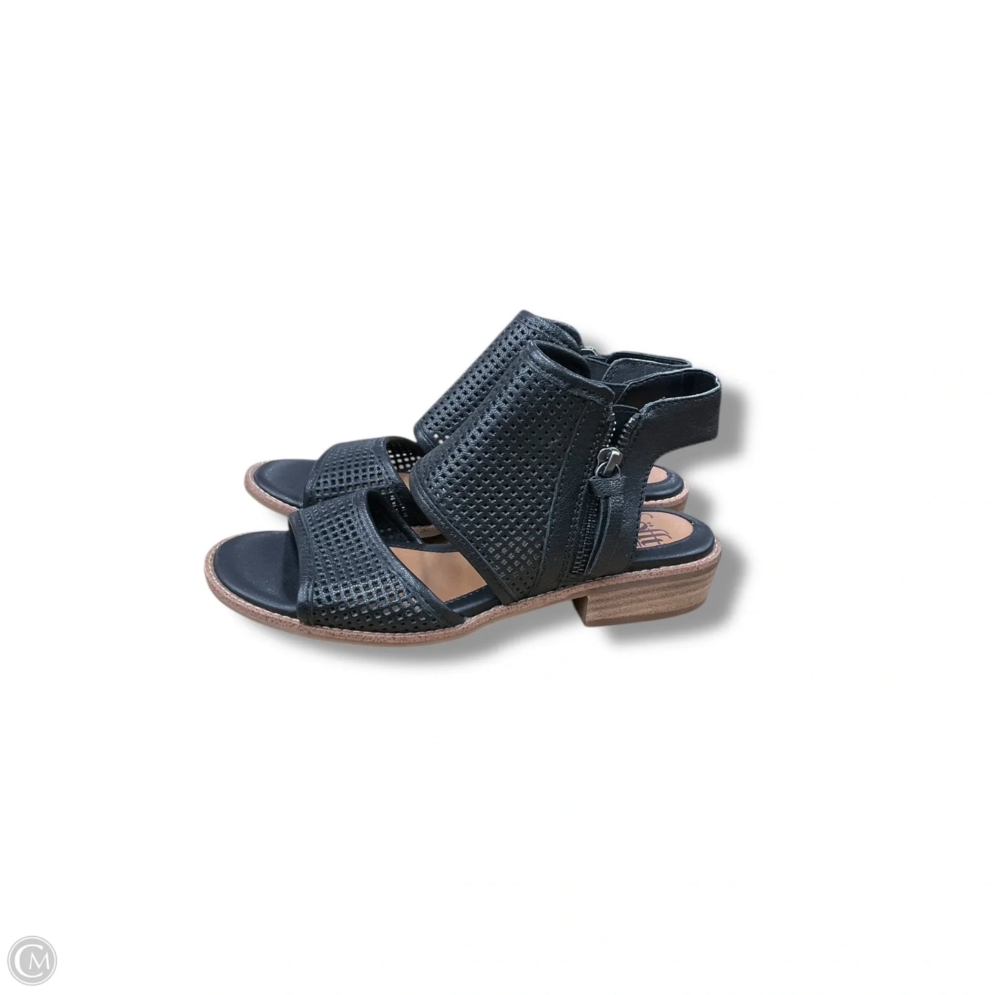 Sandals Heels Block By Sofft In Black, Size: 6