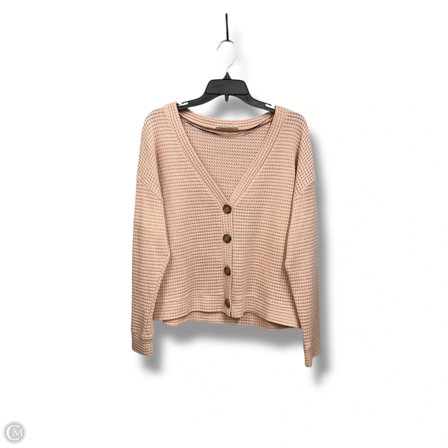 Top Long Sleeve By Double Zero In Pink, Size: S