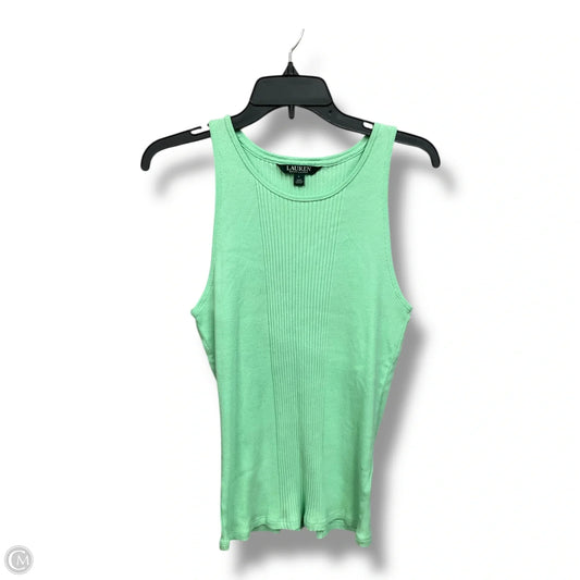 Top Sleeveless By Lauren By Ralph Lauren In Green, Size: L