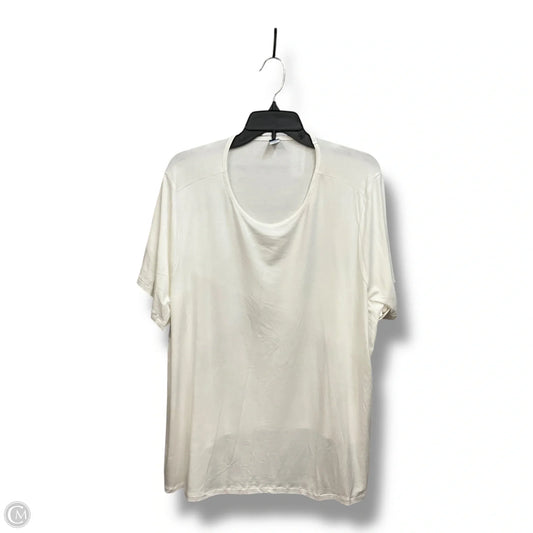 Top Short Sleeve By Old Navy In White, Size: 2x