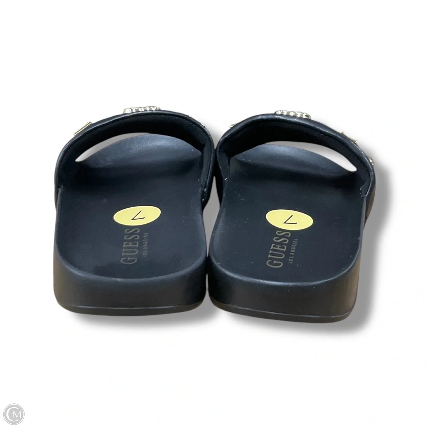 Sandals Flats By Guess In Black, Size: 7