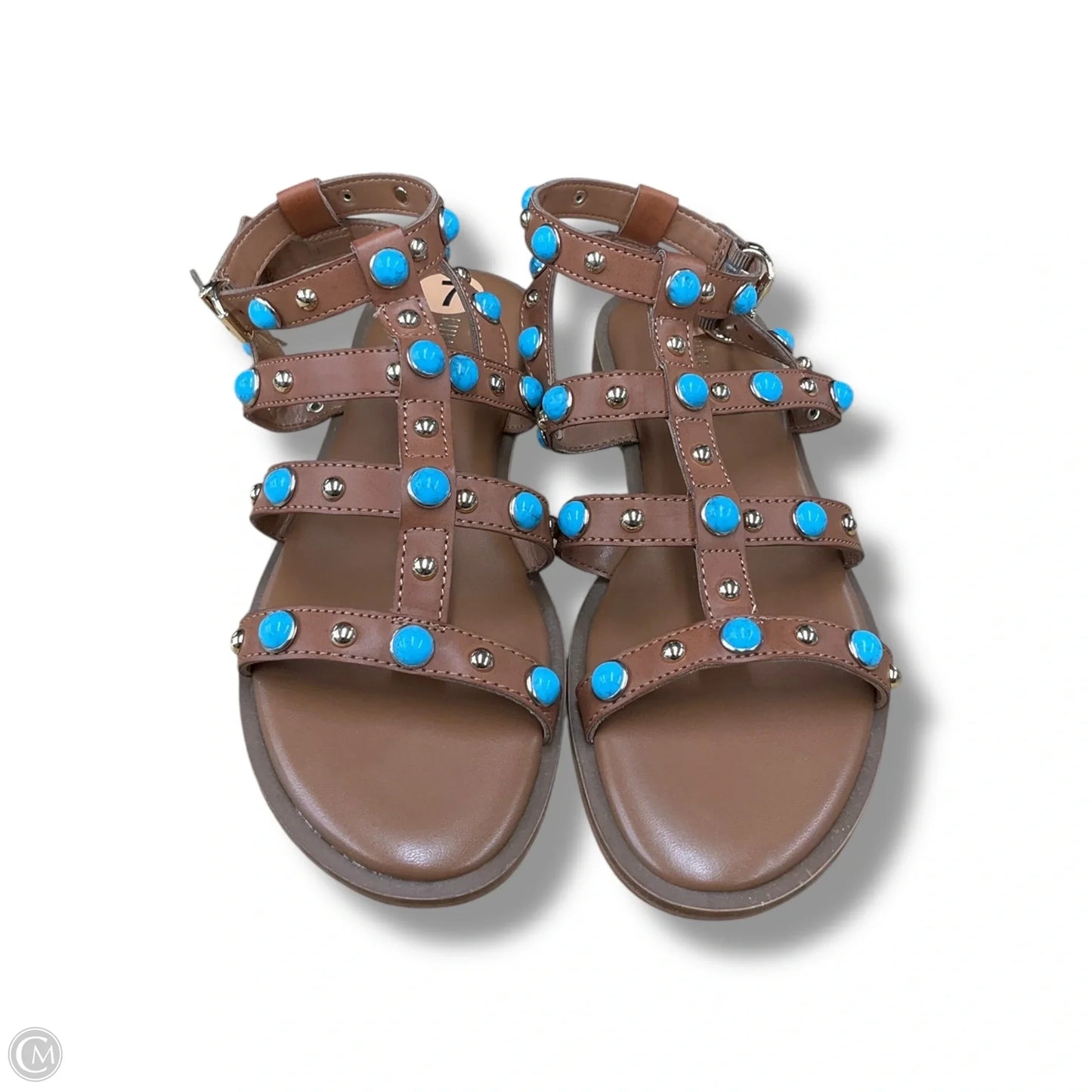 Sandals Flats By Nine West In Brown, Size: 7