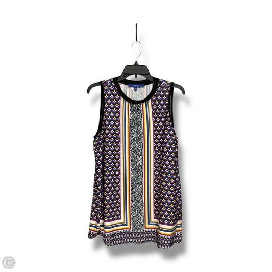 Top Sleeveless By Apt 9 In Multi-colored, Size: L