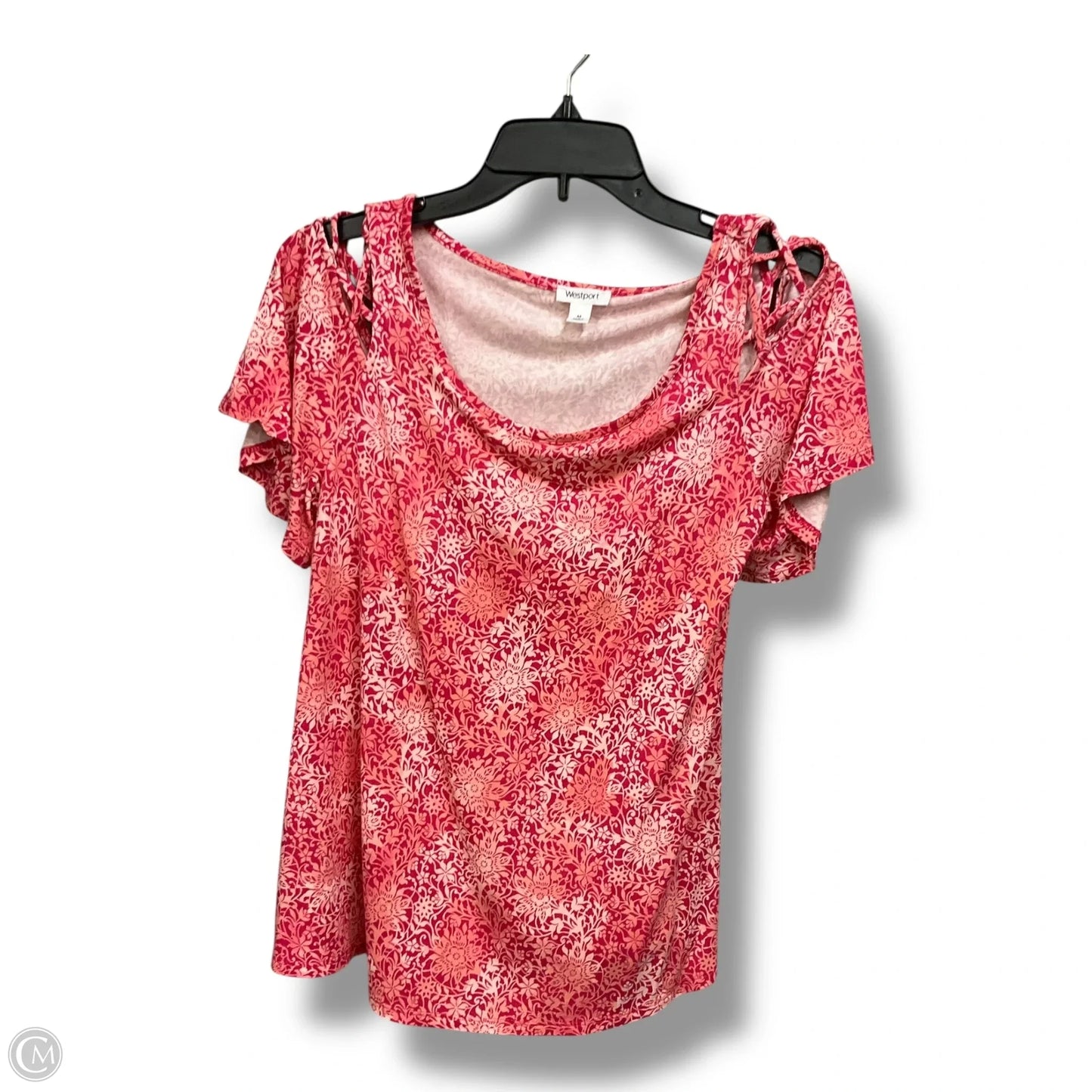 Top Short Sleeve By Westport In Pink, Size: M