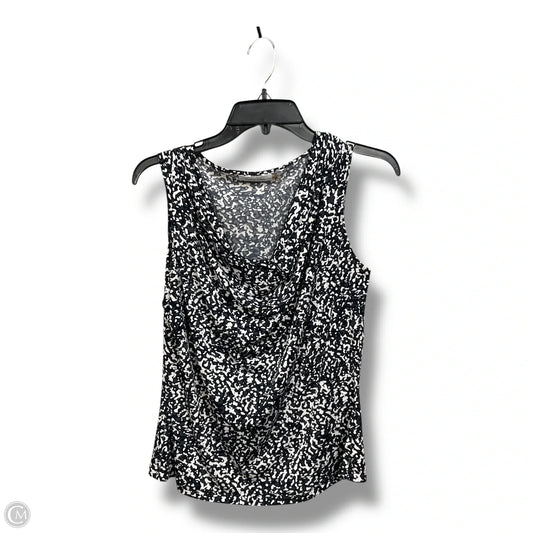 Top Sleeveless By Calvin Klein Performance In Blue & White, Size: M