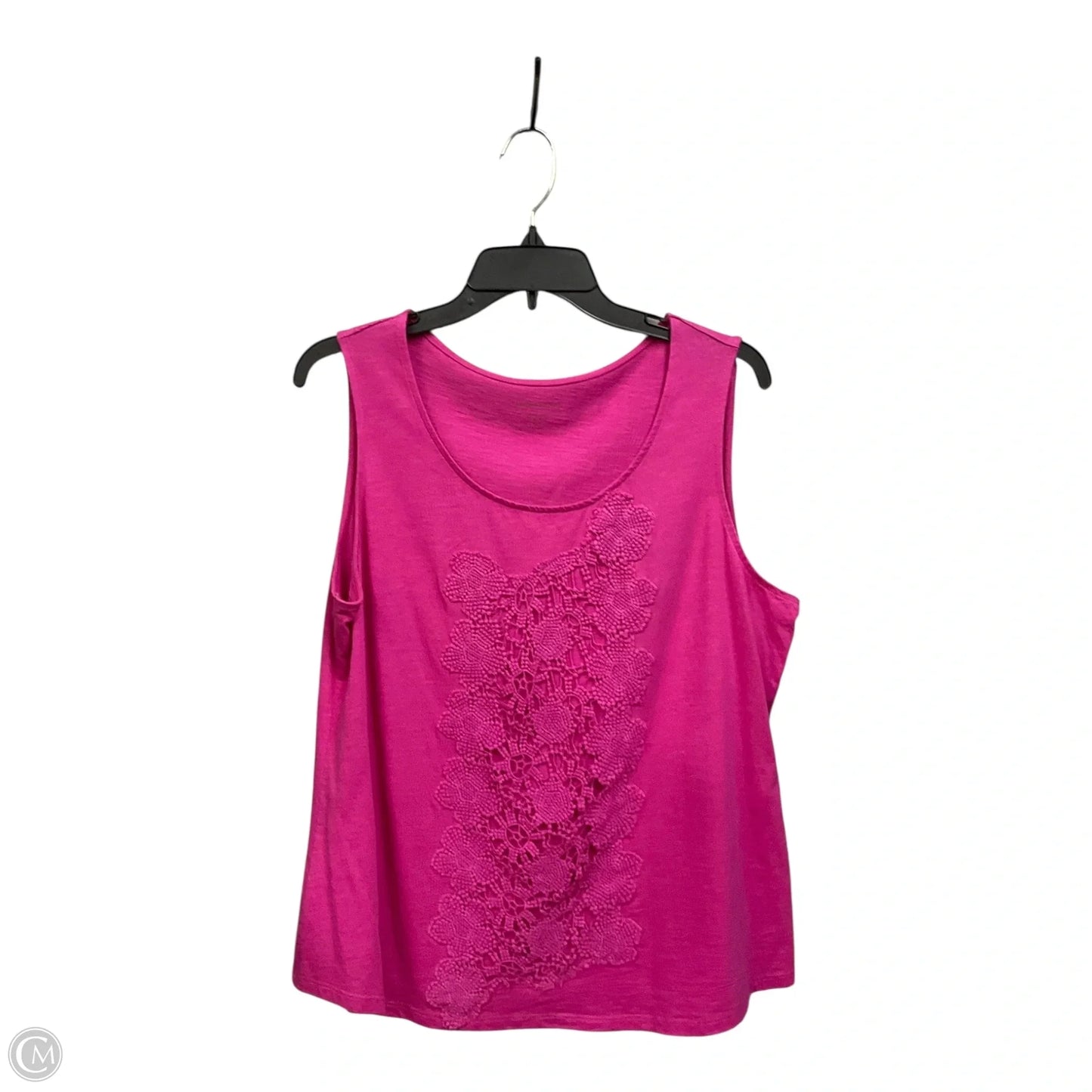 Top Sleeveless By Coldwater Creek In Pink, Size: Xl