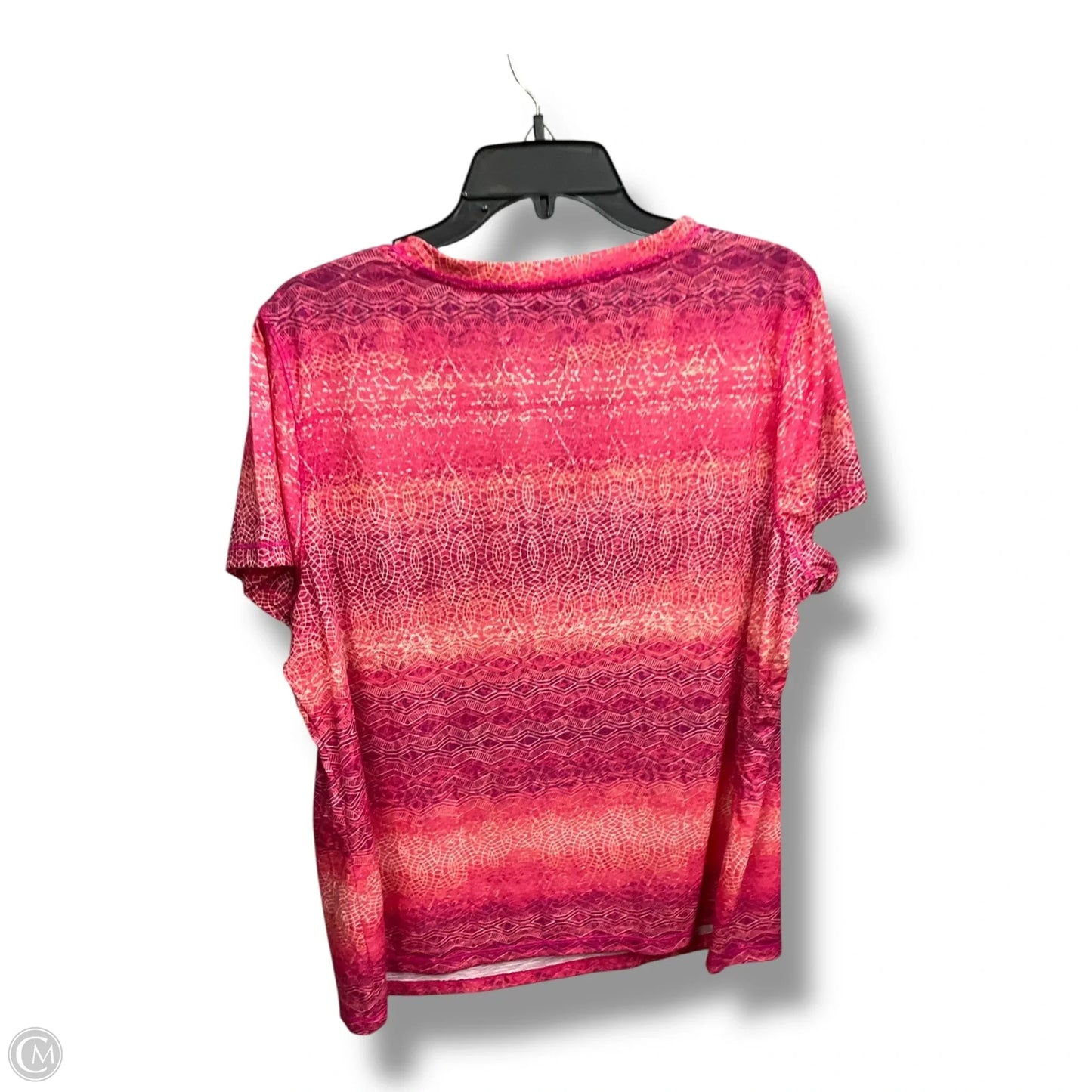 Top Short Sleeve By Made For Life In Pink, Size: 1x