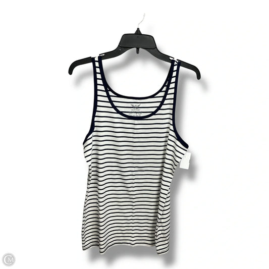 Top Sleeveless By Faded Glory In Striped Pattern, Size: Xl