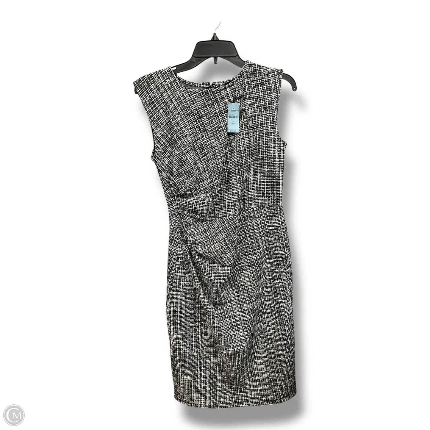Dress Casual Midi By Ann Taylor In Black & White, Size: Sp