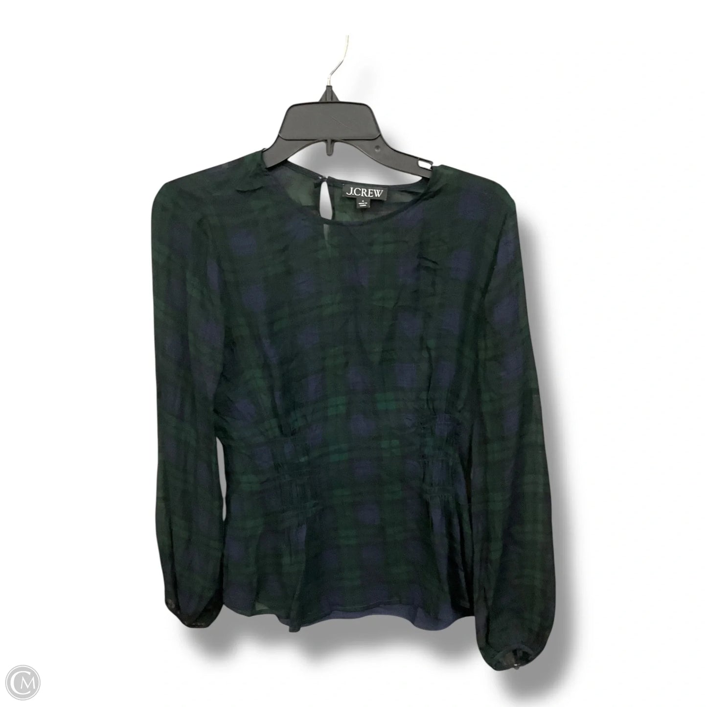 Top Long Sleeve By J. Crew In Green, Size: S