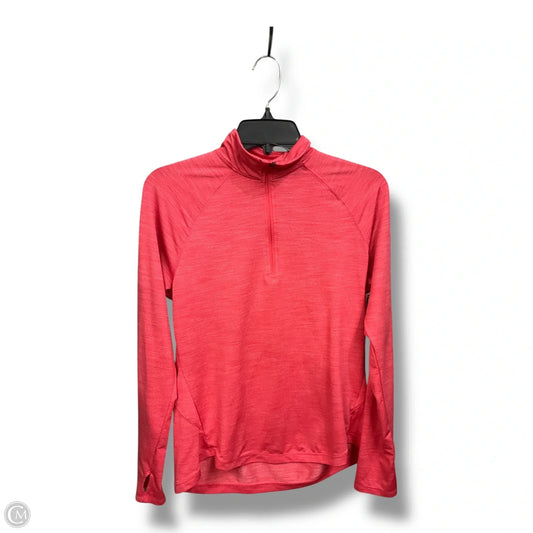 Athletic Top Long Sleeve Collar By Dsg Outerwear In Pink, Size: S