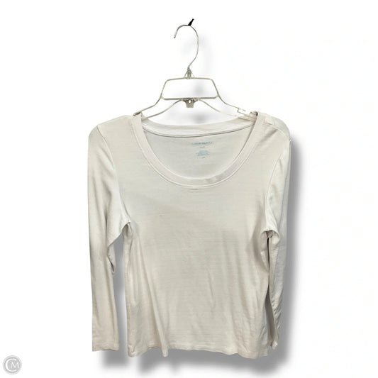 Top Long Sleeve By Cynthia Rowley In White, Size: L