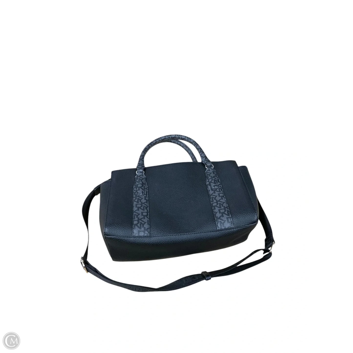 Handbag Leather By Dkny, Size: Medium